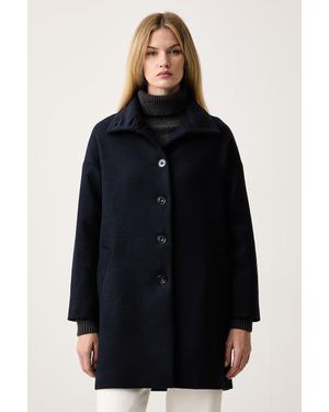 Sessun Cappotto Da Donna Con Lana Paradise - Blu