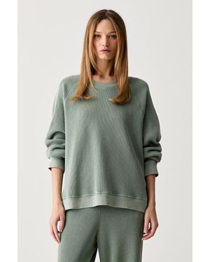 American Vintage Felpa Oversize Da Donna - Verde