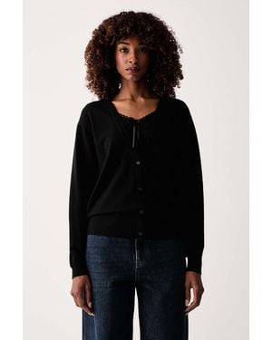 Silvian Heach Maglione Da Donna Con Misto Lana Battipu - Nero