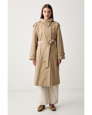 DKNY Cappotto Da Donna Con Cotone - Neutro