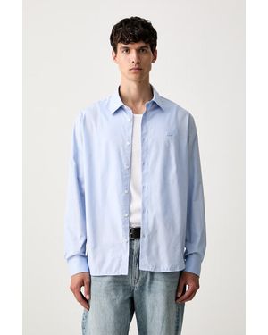 Lacoste Camicia Oxford - Blu