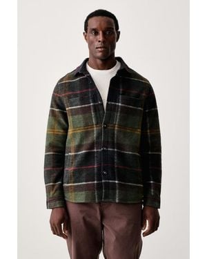 Barbour Giacca Da Uomo Con Misto Lana Woodlane - Nero