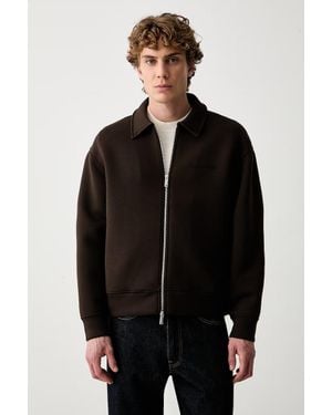 Calvin Klein Felpa Con Cerniera Da Uomo - Nero