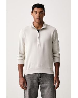 Calvin Klein Felpa Da Uomo Con Cotone - Grigio