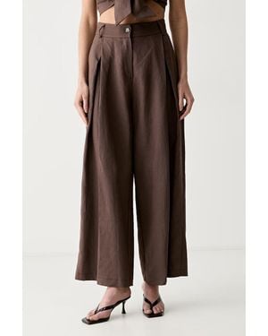 ViCOLO Pantaloni Culottes Da Donna - Marrone