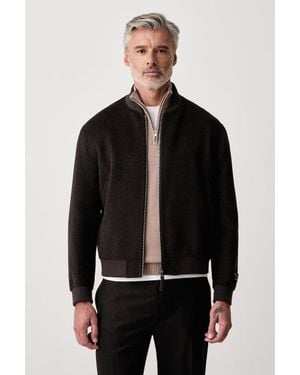 Joop! Giacca Bomber Da Uomo Con Lana - Nero