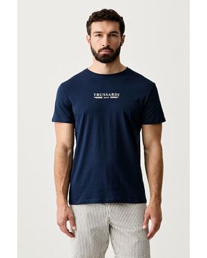 Trussardi T-Shirt Da Uomo - Blu