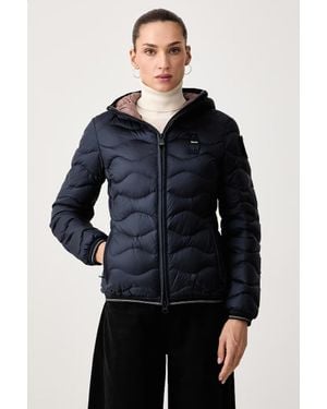 Blauer Giacca Piumino Da Donna - Blu