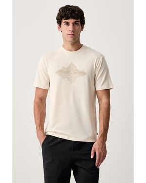 Helly Hansen T-Shirt Da Trekking Da Uomo Skog Recycled Graphic - Bianco