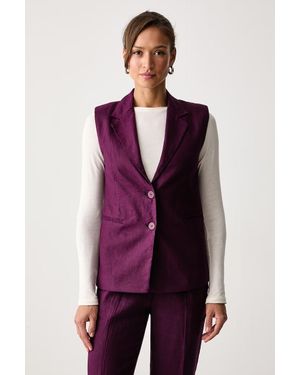 Benetton Gilet Da Donna - Viola