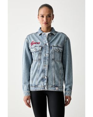 Guess Giacca Jeans Da Donna Marilyn Monroe - Blu
