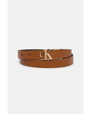 Calvin Klein Cintura Reversibile Da Donna - Marrone