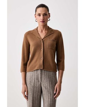 Marella Cardigan Da Donna - Marrone