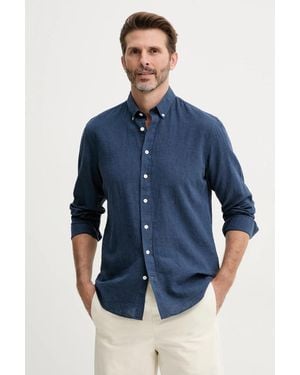 Lindbergh Camicia Di Lino - Blu