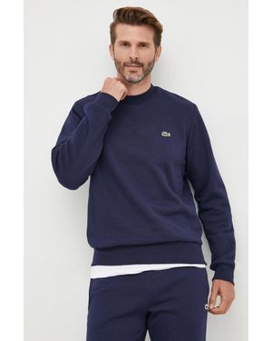 Lacoste Felpa Da Uomo Con Cotone - Blu