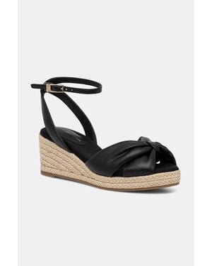 Tommy Hilfiger Sandali Th Bow Mid Cork Wedge - Nero