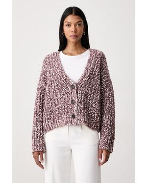 BOSS Cardigan Elegante Da Donna Con Lana C_Fodia - Marrone