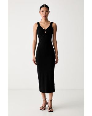 Bardot Vestito Bodycon - Nero