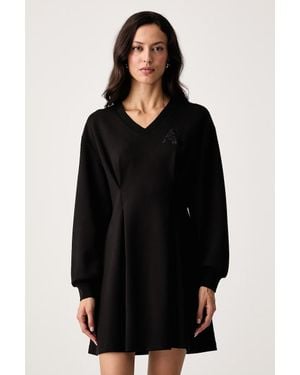 ARMANI EXCHANGE Vestito Svasato Con Viscosa - Nero