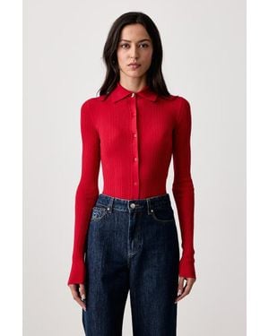 Marella Cardigan Da Donna Con Misto Lana Mllbaco - Rosso