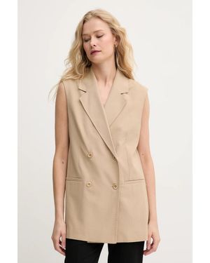 Mos Mosh Gilet Doppiopetto Da Donna Con Viscosa - Neutro