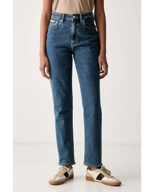 Calvin Klein Mom Fit Da Donna - Blu
