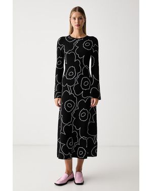 Marimekko Vestito Con Lana - Nero