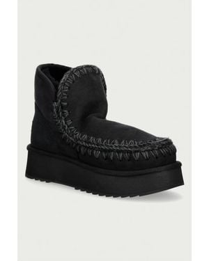 Mou Mini Eskimo Platform Boot Stivali Da Neve Da Donna - Nero