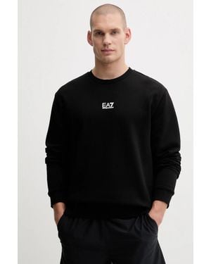 EA7 Felpa Da Uomo Con Cotone - Nero