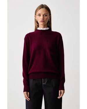 Silvian Heach Maglione Da Donna Con Lana Teafa - Rosso