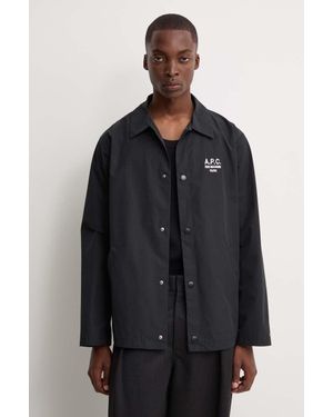 A.P.C. Giacca Camicia Blouson Regis - Nero
