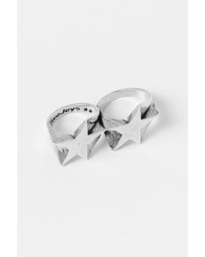 Twojeys Anello Argentato - Metallizzato