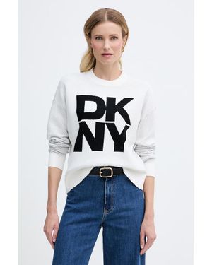 DKNY Maglione Da Donna Con Viscosa - Blu