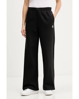 adidas Originals Pantaloni Tuta Essentials Wide Leg Fleece - Nero