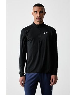Nike Maglietta A Maniche Lunghe Da Corsa Da Uomo Stride - Nero
