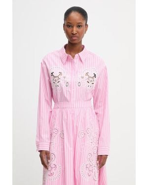 Morgan Camicia Da Donna Con Cotone Coven - Rosa