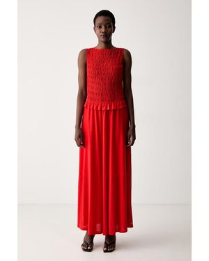 Tommy Hilfiger Vestito Svasato - Rosso