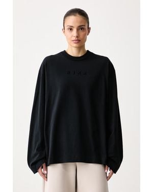 Nike Maglietta A Maniche Lunghe Da Donna - Nero