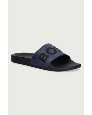 BOSS Ciabatte Slide Da Uomo Aryeh - Blu
