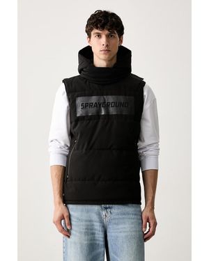 Sprayground Gilet Con Cappuccio Da Uomo - Nero