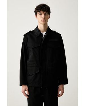 HUGO Giacca Di Mezza Stagione Da Uomo Con Cotone Berkos2631 - Nero