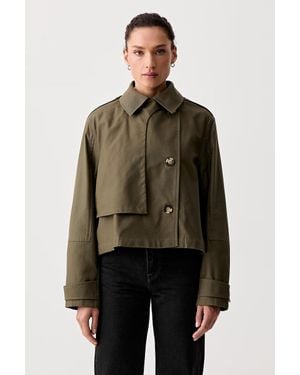Rag & Bone Trench Corto Da Donna - Verde