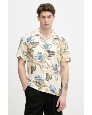 Lindbergh Camicia Da Uomo Con Cotone - Bianco