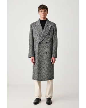 Tommy Hilfiger Cappotto Da Uomo Con Lana - Grigio