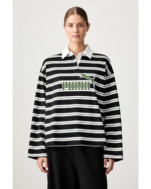 PUMA A Maniche Lunghe Da Donna - Grigio