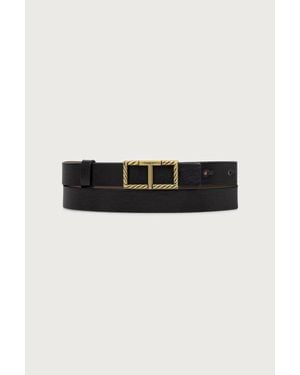 Twinset Cintura Reversibile Da Donna - Nero