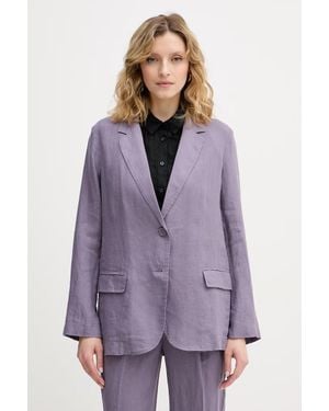 Benetton Giacca Monopetto Da Donna - Viola