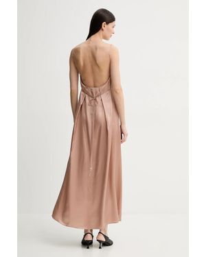 Aeron Vestito Con Aggiunta Di Seta Felicita - Rosa