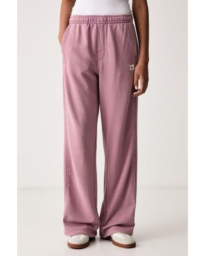 Calvin Klein Pantaloni Da Tuta Da Donna Con Cotone - Rosa