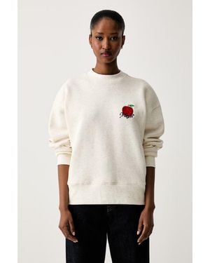 MSGM Felpa Da Donna Con Cotone - Neutro